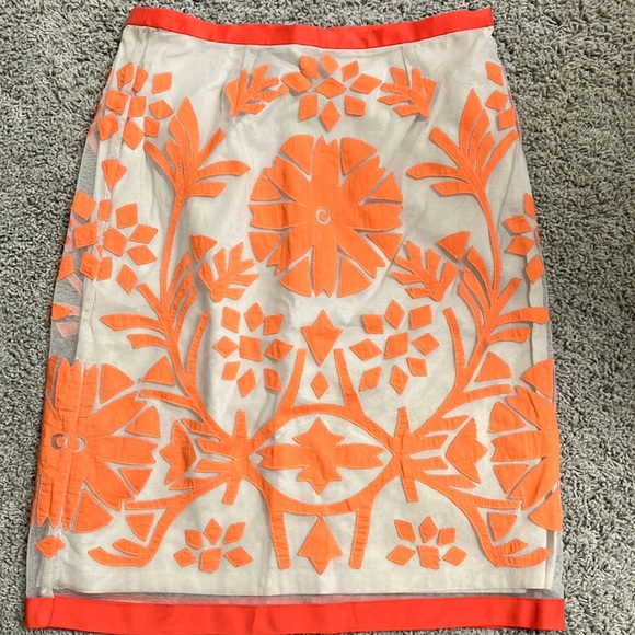 Etcetera Dresses & Skirts - Etcetera Floral Appliqué Pencil Skirt - Sz 2